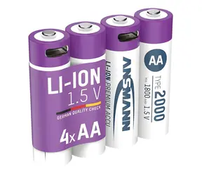 Ansmann 1312-0036 / Akumulator / Li- ION / AA / 1,5 V / 2000 mAh / USB-C / 4 szt.