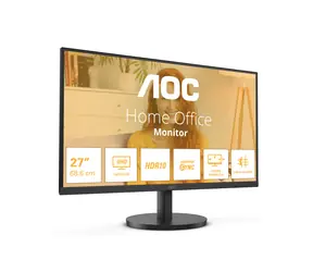 27" AOC U27B3M czarny / VA / 3840x2160 / 16:9 / 4 ms / 300 cd/m2 / HDMI + DP / VESA
