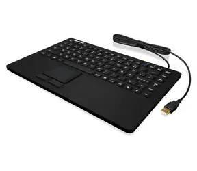 Keysonic KSK-5230 IN czarny / Klawiatura przemysłowa / Touchpad / IP68 / USB / układ DE