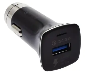2GO 795955 czarny / Ładowarka samochodowa / 18 W / 3 A / 1x USB-A / QC 3.0