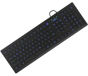 Keysonic KSK-8031INEL-B czarny / Klawiatura przemysłowa / Silikonowa / DE / USB