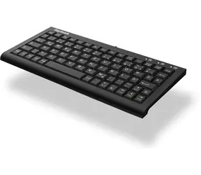 Keysonic ACK-3401U (UK) czarny / Mini klawiatura / 80 klawiszy / USB