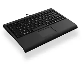 Keysonic ACK-3410 IT czarny / Mini klawiatura / Touchpad / USB / 80 klawiszy