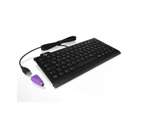 Klawiatura Keysonic KSK-5010ELC czarna UK / Mini klawiatura / USB / podświetlana / numeryczna
