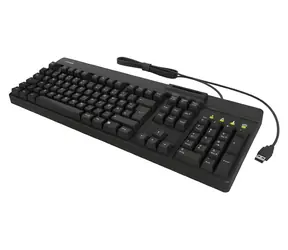 Keysonic KSK-8040U-CR czarny / Klawiatura / pełnowymiarowa / USB / czytnik kart SMART ISO 7816