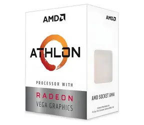 AMD Athlon 3000G BOX / Procesor / 3,5 GHz / 2 rdzenie / 4 wątki / L3 4 MB / AM4 / Zen+ / Radeon Vega 3 / 35 W