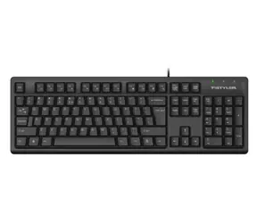 A4Tech FKS12 czarny / Cicha klawiatura / USB / CZ/US / multimedia