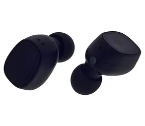 Słuchawki douszne 2GO Twin BT czarne / Bezprzewodowe / Bluetooth 4.1 / Czas pracy baterii 2,5 godz. / Etui ładujące