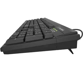Klawiatura Keysonic KSK-8008U-IP DE czarna / USB / wodoodporna IPX7 / pełnowymiarowa / 105 klawiszy / układ niemiecki