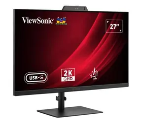 27-calowy monitor ViewSonic VG2741V-2K / IPS / 2560 x 1440 / 120 Hz / 4 ms / HDMI + DP + USB-C / Kamera internetowa / Obrotowy / VESA