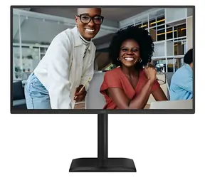 27" AOC 27E4U czarny / Monitor / IPS / 1920x1080 / 120 Hz / 1 ms / 300 cd/m2 / HDMI + DP + VGA / 4× USB / Repro / HAS