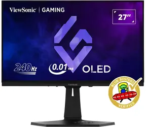 27" ViewSonic XG272-2K-OLED / Monitor / OLED / 2560 x 1440 / 240 Hz / 0,02 ms / 2x HDMI / 2x DP / USB-C / Repro