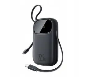 Baseus EnerFill FC31 10000mAh czarny / Powerbank / 22,5 W / USB-C / USB-A / Lightning