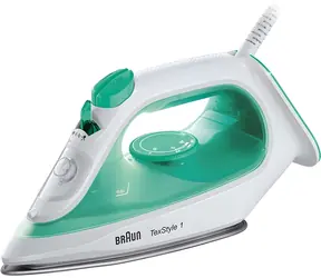 Braun TexStyle 1 SI 1040.GR biało-zielone / Żelazko parowe / 2000 W / 120 g/min / powierzchnia ceramiczna