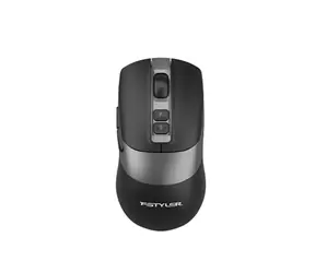 A4Tech FG50 PLUS FStyler czarna / Bezprzewodowa mysz optyczna do biura / 1000-3200 DPI / 2,4 GHz / 7 przycisków + kółko / USB 2.0