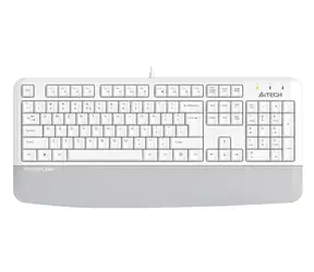 A4Tech FK20 biały / Klawiatura przewodowa / membranowa / USB / układ CZ+US