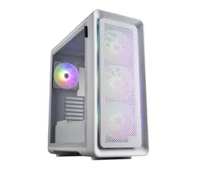 Fortron CUT593P biały / obudowa PC / Big Tower / ATX / 4X 140mm ARGB / bez zasilacza / przezroczysty panel boczny