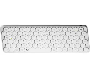 Keysonic KSK-5020BT-S srebrna / Mini klawiatura / Bluetooth 5.0 / 83 klawisze / DE / podświetlenie