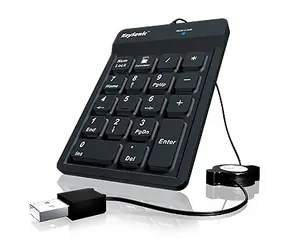 Keysonic ACK-118BK czarny / Klawiatura numeryczna / Silikon / USB / 18 klawiszy