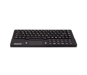 Klawiatura Keysonic KSK-5031IN czarna / Klawiatura przemysłowa / Silikonowa / IP68 / 87 klawiszy / Układ brytyjski