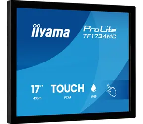 17" Iiyama ProLite TF1734MC-B8X czarny / Monitor dotykowy / Otwarta rama / TN / 1280x1024 / IP65 / 75 Hz / HDMI+DP+VGA