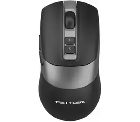 A4Tech FStyler FB50C PLUS czarna / Bezprzewodowa mysz biurowa / 3200 DPI / Bluetooth / 2,4 GHz / 7 przycisków