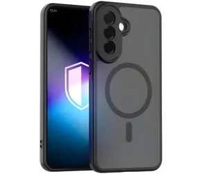 3mk Misty MagCase czarny / Etui ochronne / Samsung Galaxy A37 / MagSafe / Klasa wojskowa