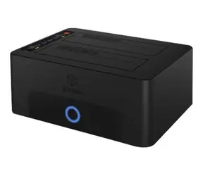 Stacja dokująca i klonująca Icy Box czarna / Stacja dokująca do dysków HDD i SSD / do dysków SATA 2,5" i 3,5" / USB 3.0