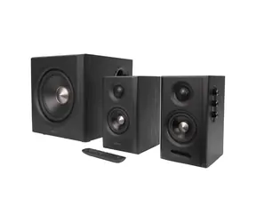 Edifier S355DB czarny / Głośniki 2.1 / 150 W RMS / Bluetooth 6.0 / HDMI eARC / optyczne / koncentryczne / USB-C