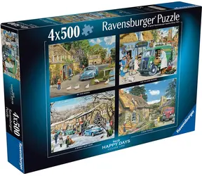 Puzzle Ravensburger Happy Days nr 9: Życie na wsi / 4x500 elementów / od 12 lat