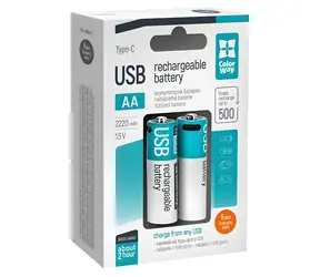Akumulator Colorway AA / 2200 mAh / 1,5 V / USB-C / 6 szt.