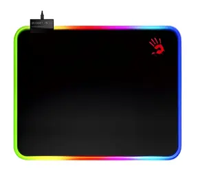A4Tech Bloody MP-45N czarna / Podkładka pod mysz gamingową / RGB / Wymiary 450 x 400 mm