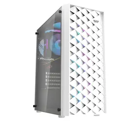 darkFlash DK351+ biały / ATX / 4X 120 mm / 2x USB-A / przezroczysty panel boczny / bez zasilacza