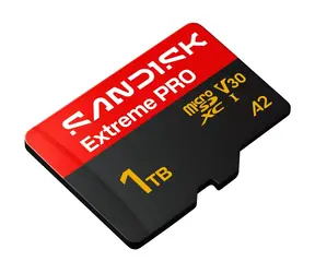 SanDisk Extreme PRO microSDXC 1TB + adapter / Klasa 10 / UHS-I / U3 / odczyt: do 250 MB/s / zapis: do 170 MB/s