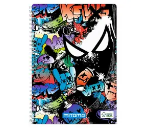 Mitama Fantasy colors skate / Notatnik spiralny / A4+ / w linie / 60 kartek
