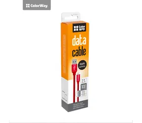 Colorway AM czerwony / Kabel danych / USB-A (M) - Lightning (M) / 1 m