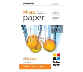 Colorway / Papier fotograficzny / Wysoki połysk / 10x15 cm / 230 g/m2 / 100 arkuszy
