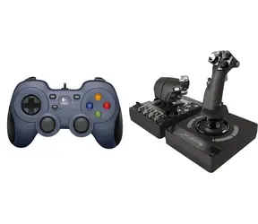 Logitech F310 + G X56 HOTAS / Zestaw gamingowy / Gamepad USB + joystick HOTAS / PC