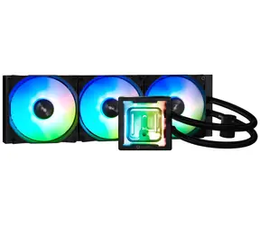 Bitfenix 360 mm czarny / chłodzenie wodne procesora AIO / 3x 120 mm / ARGB / cienki 32 mm / AMD + Intel