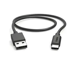 HAMA czarny / Kabel ładujący / USB-A - USB-C / 0,5 m / 480 Mbit/s / Szybkie ładowanie