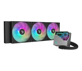 DEEPCOOL LT360 ARGB czarny / Zestaw chłodzenia wodnego / 360 mm / 3x 120 mm / ARGB