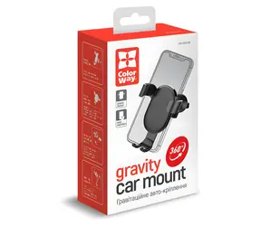 Uchwyt grawitacyjny Colorway czarny / Uchwyt na telefon / Uchwyt grawitacyjny