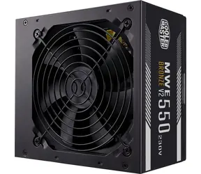 Cooler Master MWE Bronze V2 550W / Zasilacz / 550W / aktywny PFC / 80PLUS Bronze / Wentylator 120mm