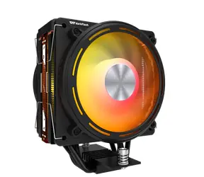 darkFlash E400 PLUS czarny / Chłodzenie procesora / 4x heatpipe / 2x 120 mm push-pull / ARGB / TDP 235 W / Intel + AMD