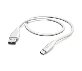 Kabel HAMA USB-A do USB-C 1,5 m biały / Kabel ładujący / USB 2.0 / 480 Mbit/s