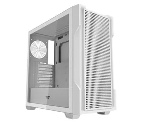 darkFlash DS900 Mesh biały / ATX / bez wentylatora / 2x USB-A / przezroczysty panel boczny / bez zasilacza
