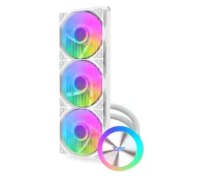 darkFlash DG360 biały / chłodzenie procesora AiO / 3x 120 mm / podświetlenie ARGB / 600-1800 obr./min / 36 dB / Intel + AMD