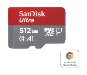 SanDisk Ultra microSDXC 512GB + adapter / Karta pamięci / Klasa 10 / UHS-I / odczyt: do 140 MB/s