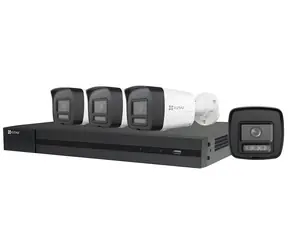 Kit Ezviz X5K PoE / Zestaw kamer / 8 Mpix / 8-kanałowy NVR / 4X kamery IP H3K / PoE / 2TB HDD