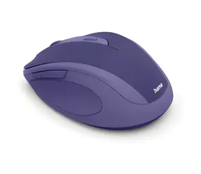 HAMA WM-400 niebieska / Bezprzewodowa mysz optyczna / cicha / ergonomiczna / 1600 DPI / 6 przycisków / 2,4 GHz